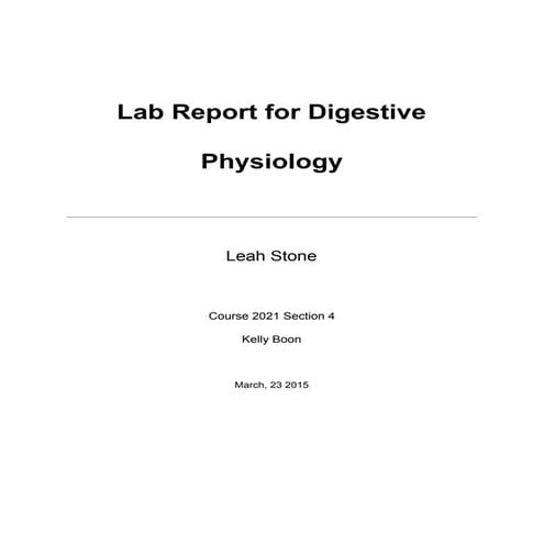 LabReport | PDF