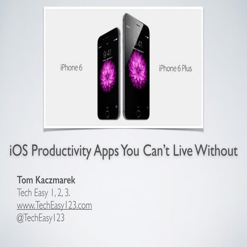 iOS Productivity Apps 1 hr