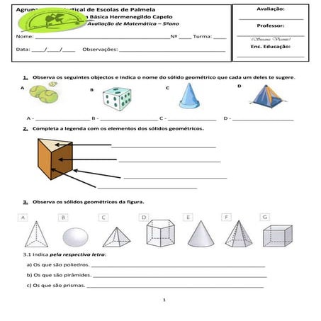 Fa1sólidos geométricos