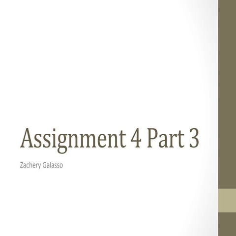 Assignment 5 part 3 | PPTX