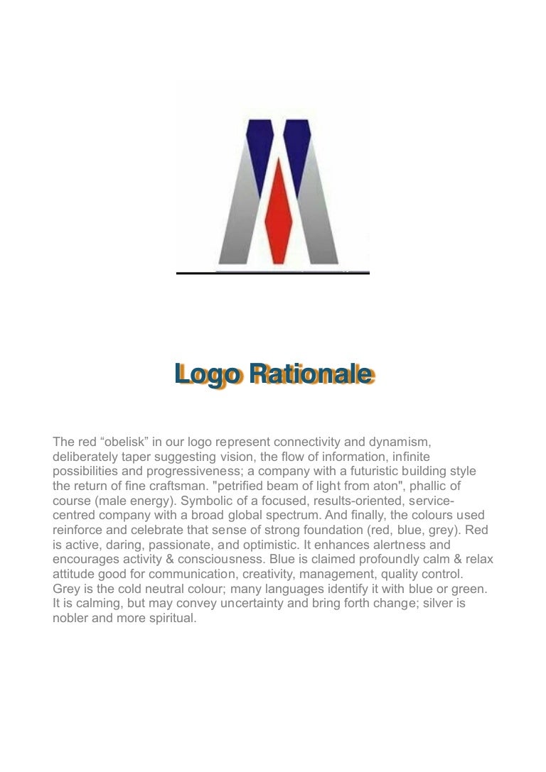 How to write a logo rationale image