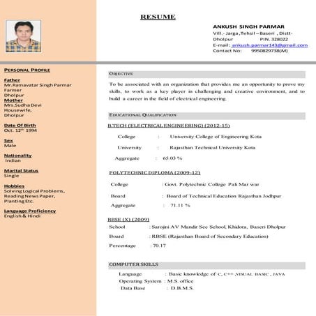 ankush parmar resume  2015