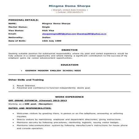 My CV | DOC
