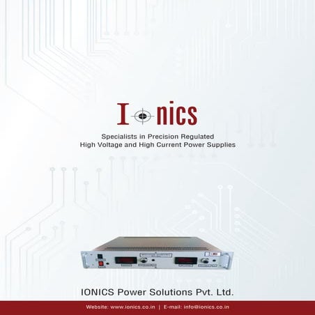 IONICS Product Brochure