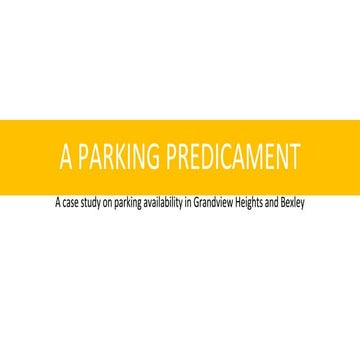 Parking Case Study Presentation