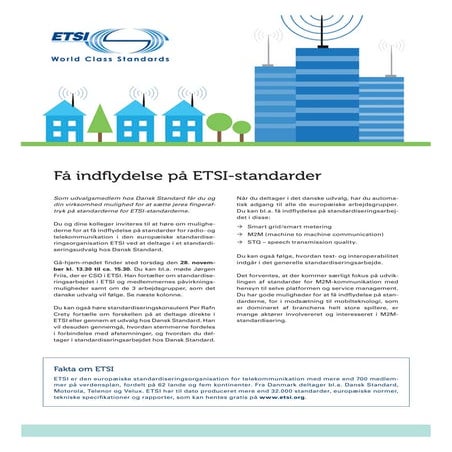 Få indflydelse på ETSI-standarder