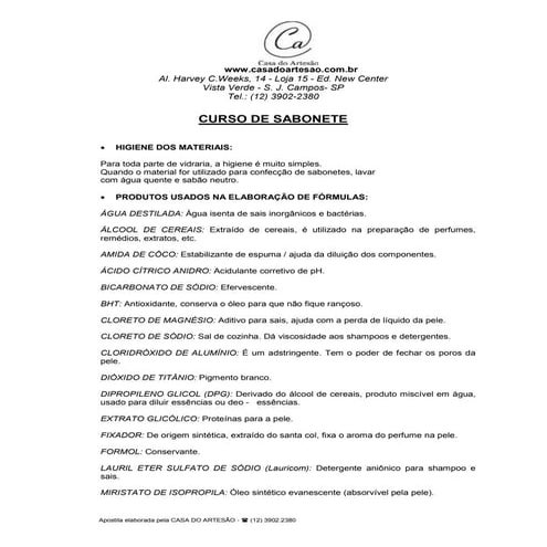 Faça e venda   curso de sabonetes