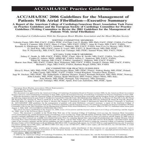 Fibrilación auricular guías