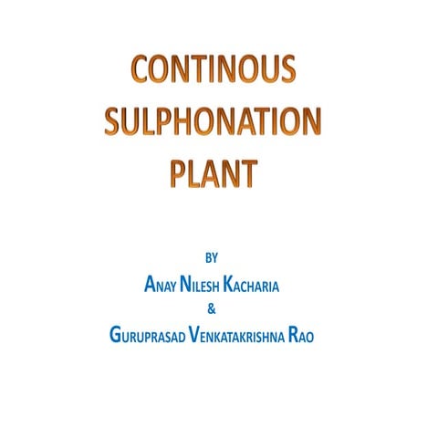 falling film sulphonation