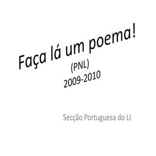 Faça Lá Um Poema! 2010