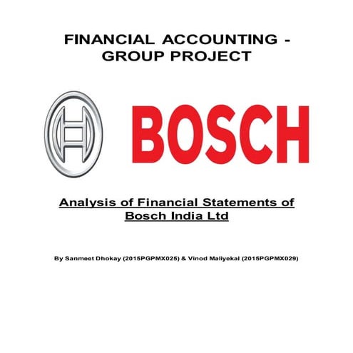 Fa assignment   bosch - sanmeet dhokay(2015 pgpmx025)  vinod maliyekal (2015p...