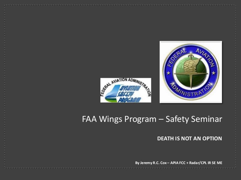 Faa Wings Program Presentation Jrcc