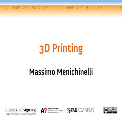 Fab Academy 2015: 3D Printing