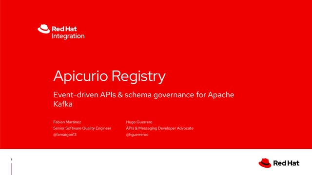 Apicurio Registry: Event-driven APIs & Schema governance for Apache Kafka | F...