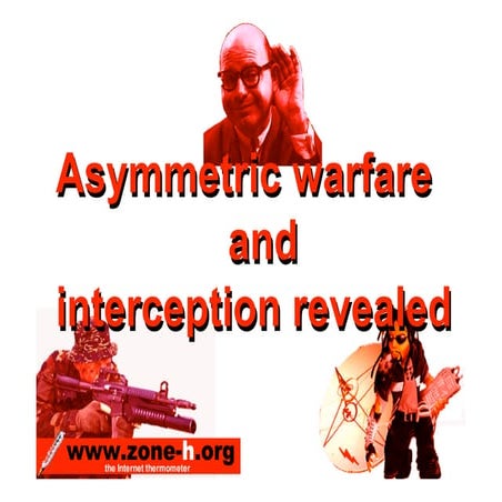 Fabio Ghioni Asymmetric Warfare and Interception revealed