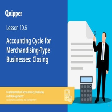 Closing Entries for Merchandising Businesses | PPTX