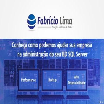 Fabrício Lima Soluções em BD - Portifólio de Serviços