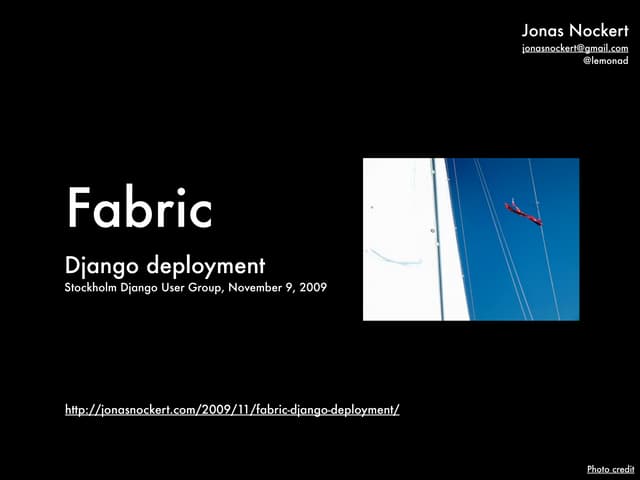 Django Deployment with Fabric
