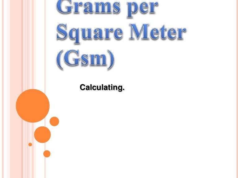 Find GSM of Fabric