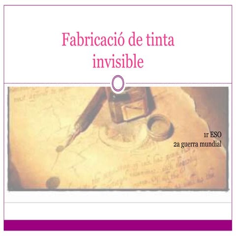 Fabricació de tinta
