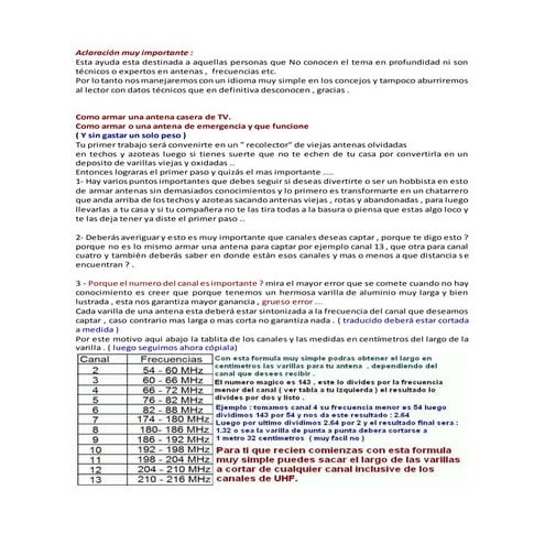 Fabricacion de antenas
