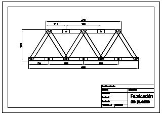 Fabricación de puente básico apernado