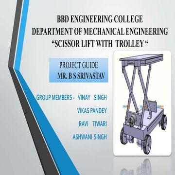 Fabrication of scissor Lift 