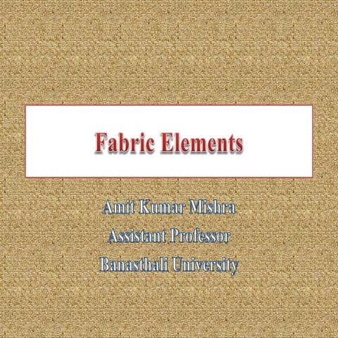 Fabric elements