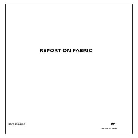 Fabric properties