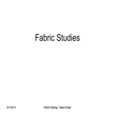 Fabric studies final