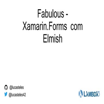 Fabulous - Xamarin.Forms com Elmish