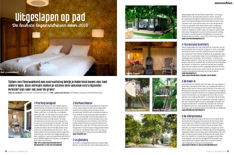 Bijzondere Logeeradresjes Fietsactief