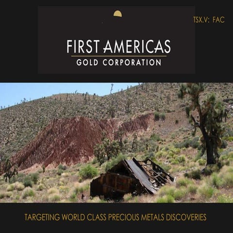 First Americas Gold Investor Presentation