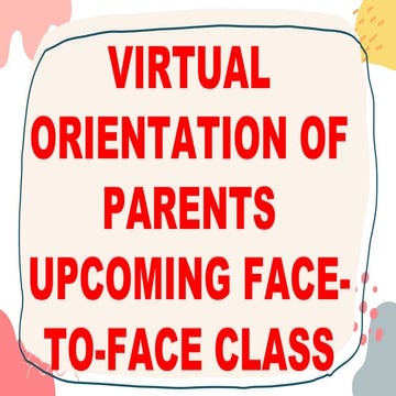 Face to Face Class Powerpoint Presentati