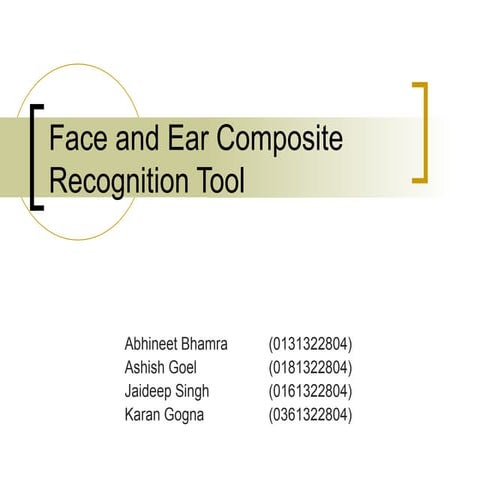 Face And Ear Composite Recognition Tool