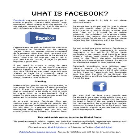 What is Facebook?