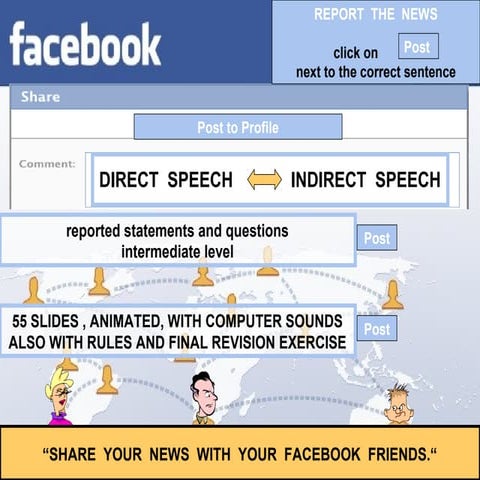 Facebook.Reported speech