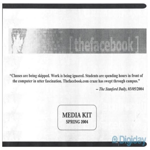 Early Facebook Pitch Deck