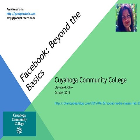 Facebook for Business - Amy Neumann Tri-C 2015