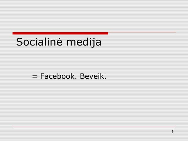 Facebook rinkodara Lietuvos elektroniniams verslams
