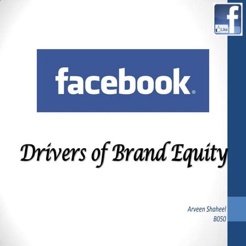 Facebook-Brand Equity & Brand Knowledge
