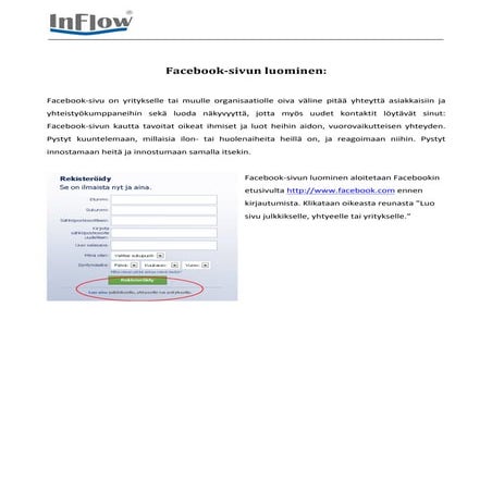 Facebook-sivun luominen (PÄIVITETTY)