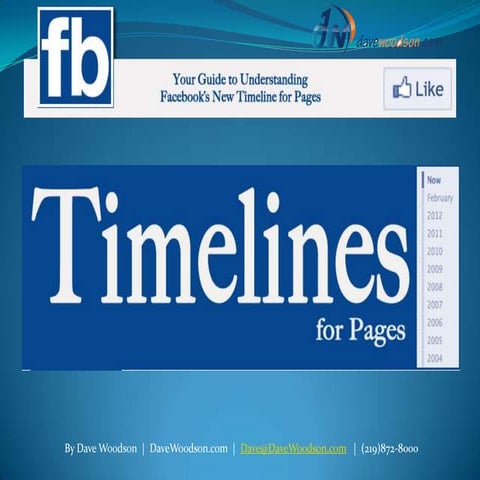 Facebook timelines-for-pages by dave woodson