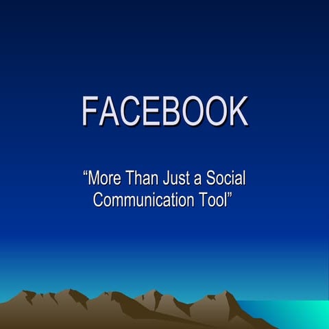 History of facebook | PDF