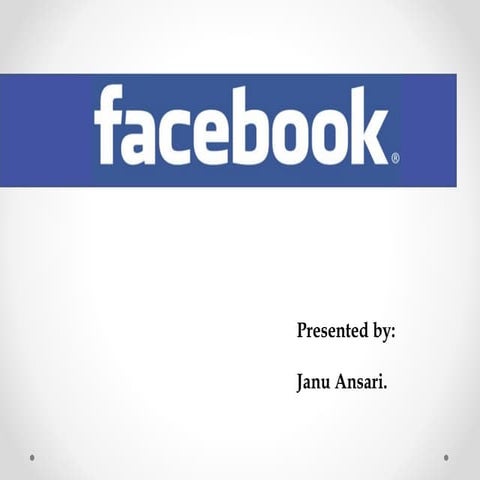 Facebook persantation