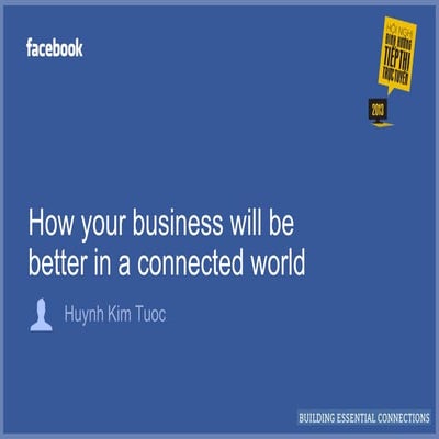 Ứng dụng Facebook cho Kinh Doanh Trên Internet