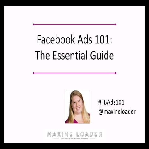 Facebook ads 101