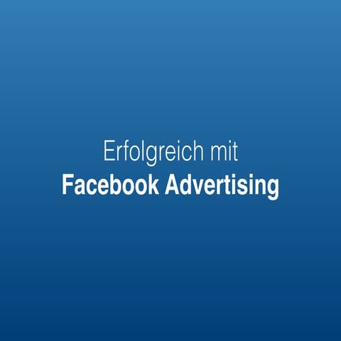 Facebook Advertising Workshop im Startplatz