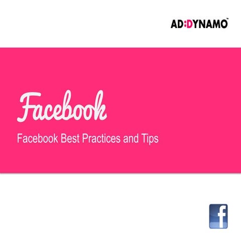 Facebook advertising best practices