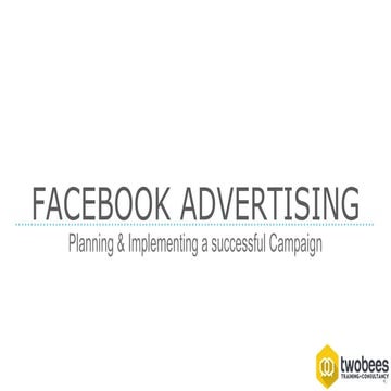 Facebook Advertising Webinar Slides